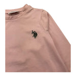 U.S. POLO ASSN shirt girocollo tinta unita con logo Rosa per Bambina US40668 ROSA U.S. POLO ASSN 