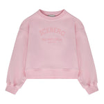 Iceberg Felpa Girocollo Tinta Unita con Logo per Bambina MFICE5151J ROSA ICEBERG 