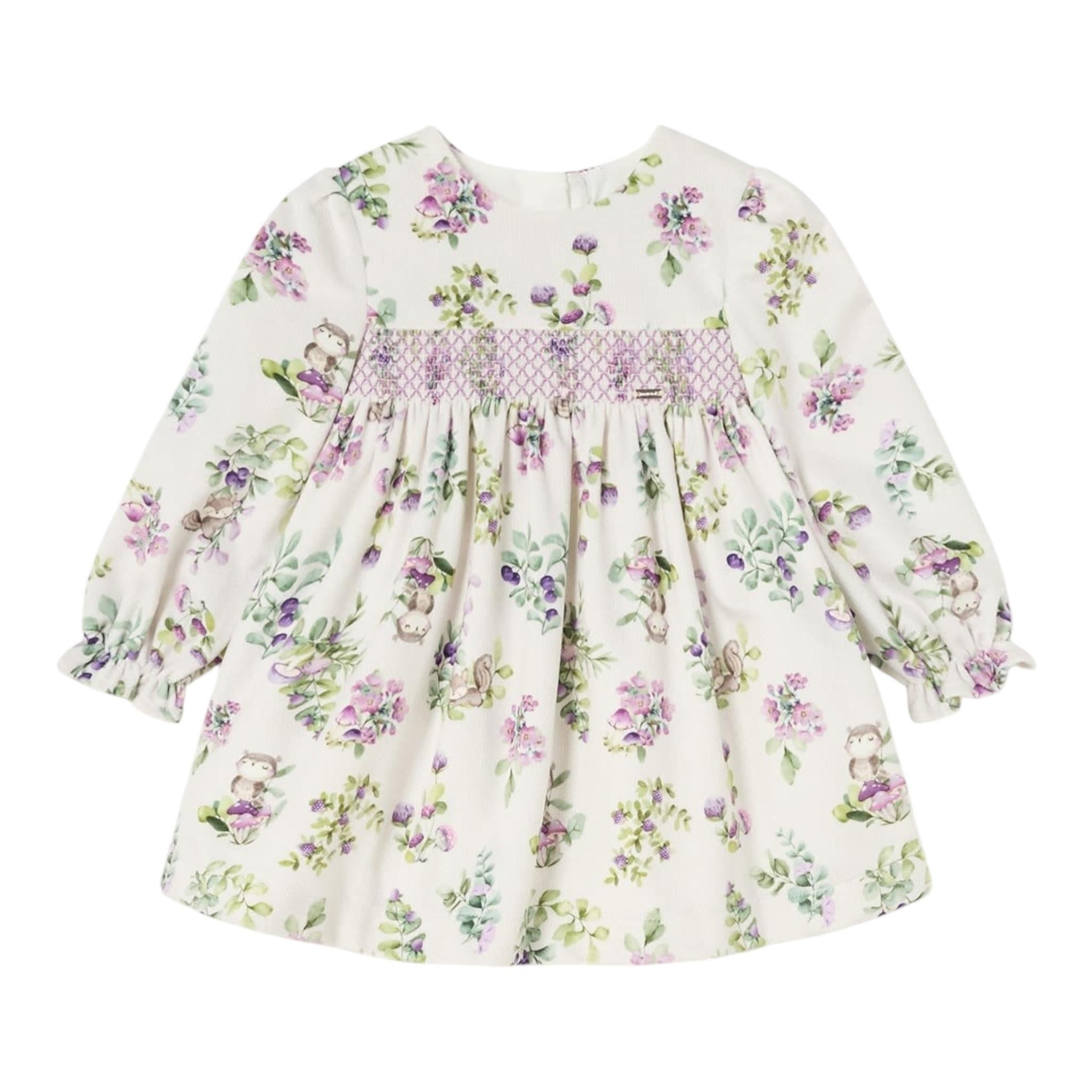 MAYORAL abito tinta unita con stampa  Beige per Neonata 2913X BEIGE MAYORAL 