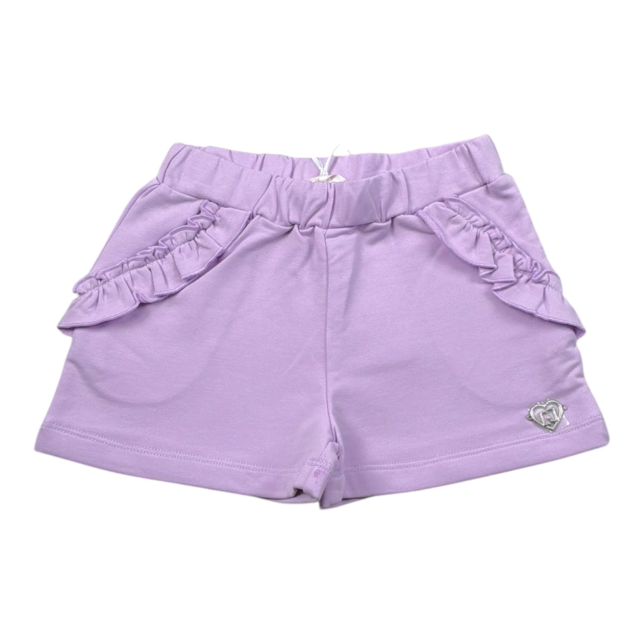 Liu Jo Short Tinta Unita con Logo per Neonata KA5083XXN LILLA LIU JO 