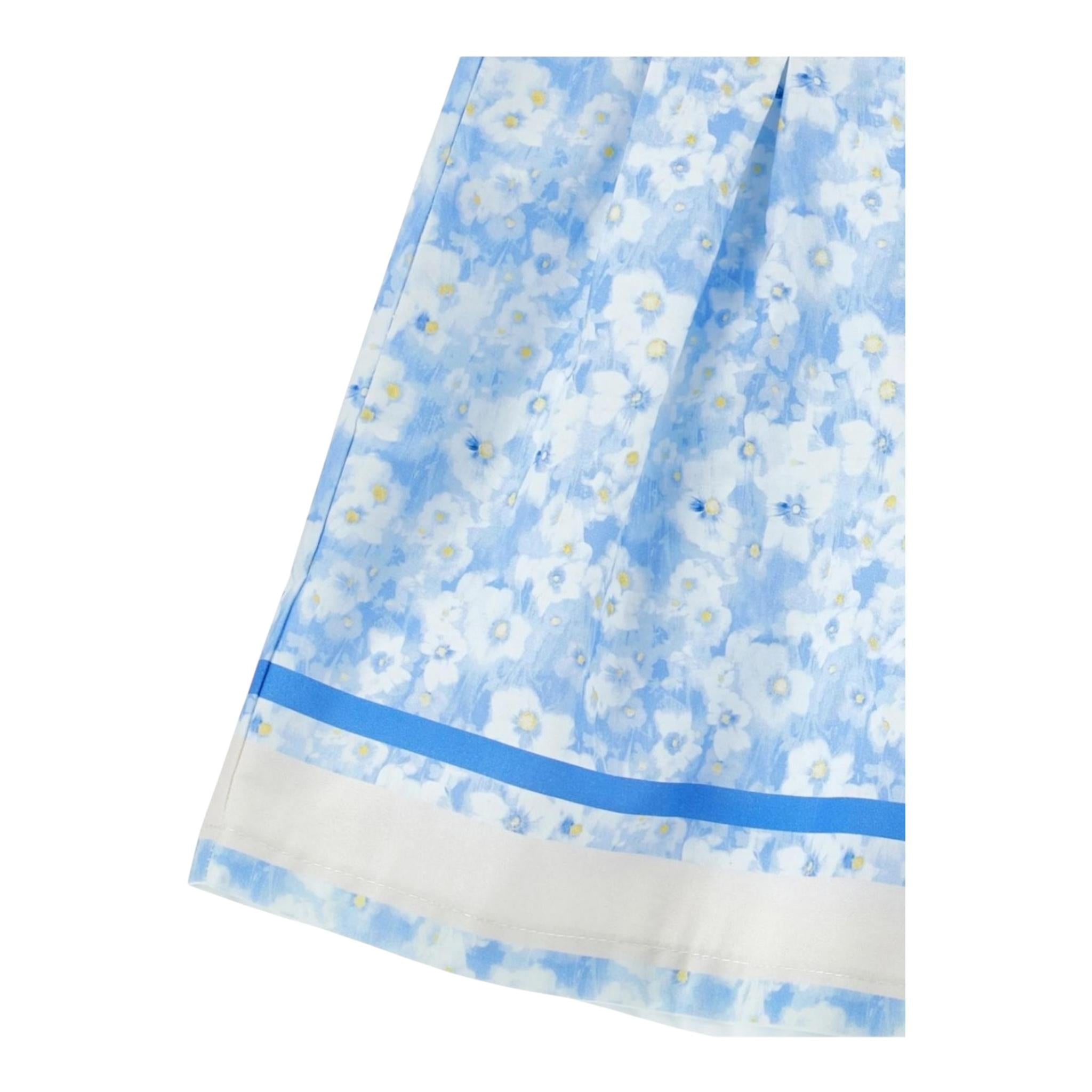 Philosophy Short Tinta Unita con Stampa Fiori per Bambina I1E412 BIANCO PHILOSOPHY 