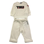 TRUSSARDI completo 2 pezzi felpa-pantalone tinta unita Bianco per Neonato TIA25031CF BIANCO TRUSSARDI 