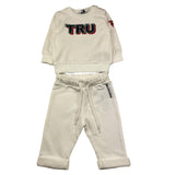 TRUSSARDI completo 2 pezzi felpa-pantalone tinta unita Bianco per Neonato TIA25031CF BIANCO TRUSSARDI 