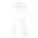 MOSCHINO completo 2 pezzi felpa-pantalone tinta unita Rosa per Neonata MUK051A ROSA MOSCHINO 
