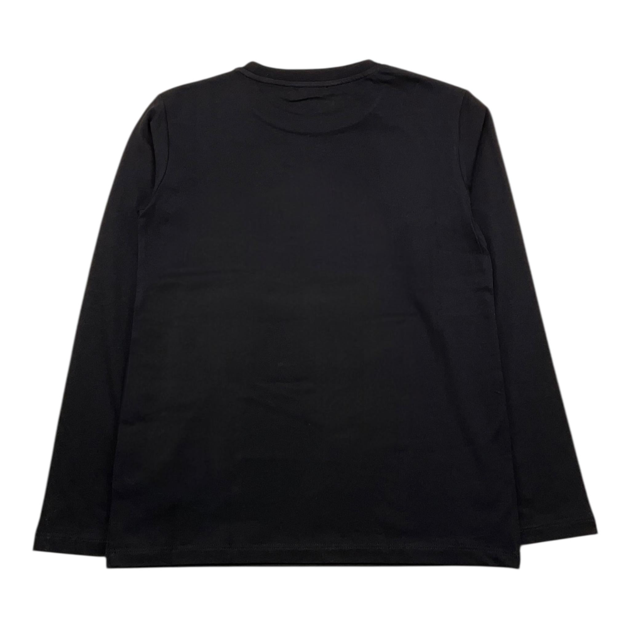 BALMAIN shirt girocollo tinta unita cn logo Nero per Bambino BV8P60 NERO BALMAIN 