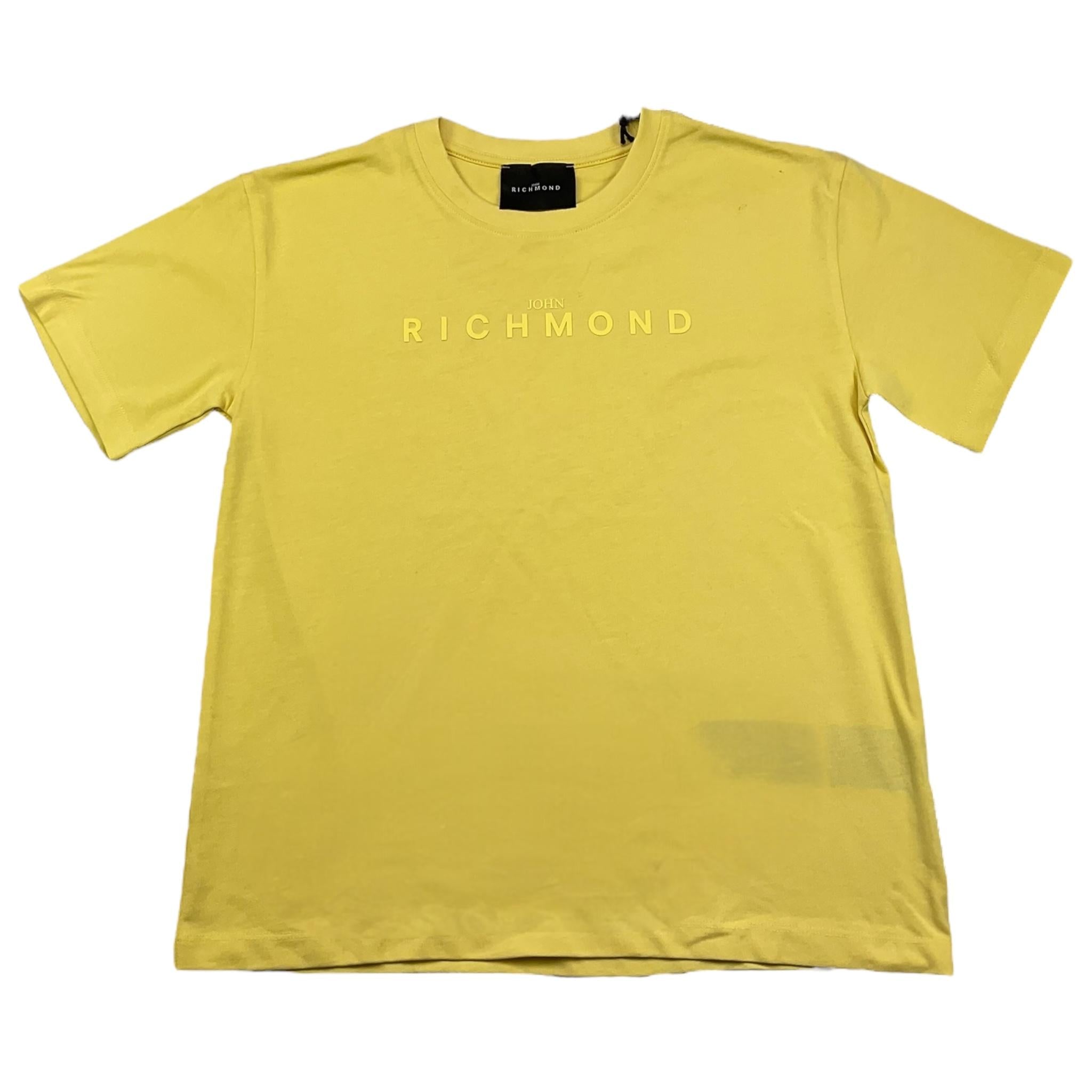 JOHN RICHMOND t-shirt girocollo tinta unita con stampa logo Giallo per Bambina RGA25008TS GIALLO JOHN RICHMOND 