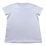 Liu Jo T-Shirt Girocollo Tinta Unita con Paillettes per Bambina GA5018XX BIANCO LIU JO 