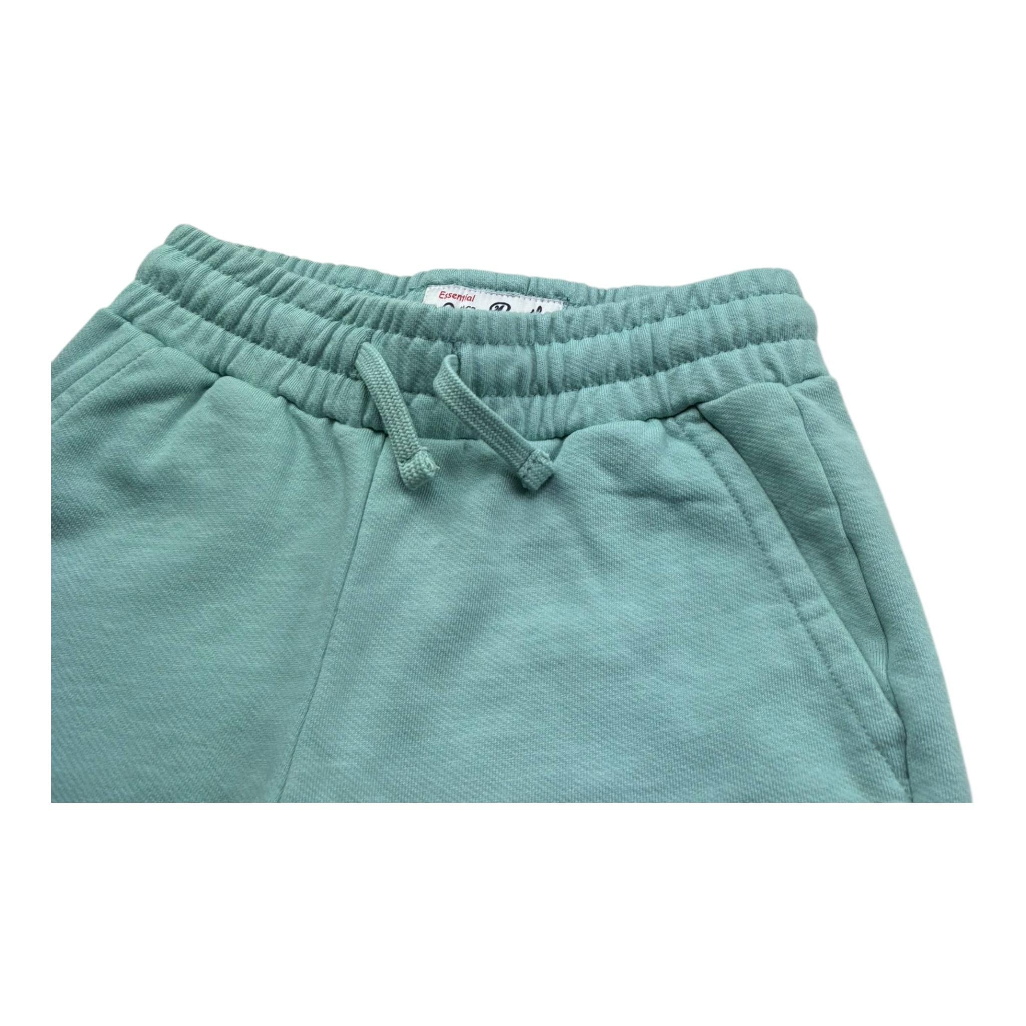 Saint Barth Bermuda Tinta Unita con Elastico In Vita per Bambino 00645L VERDE SAINT BARTH 