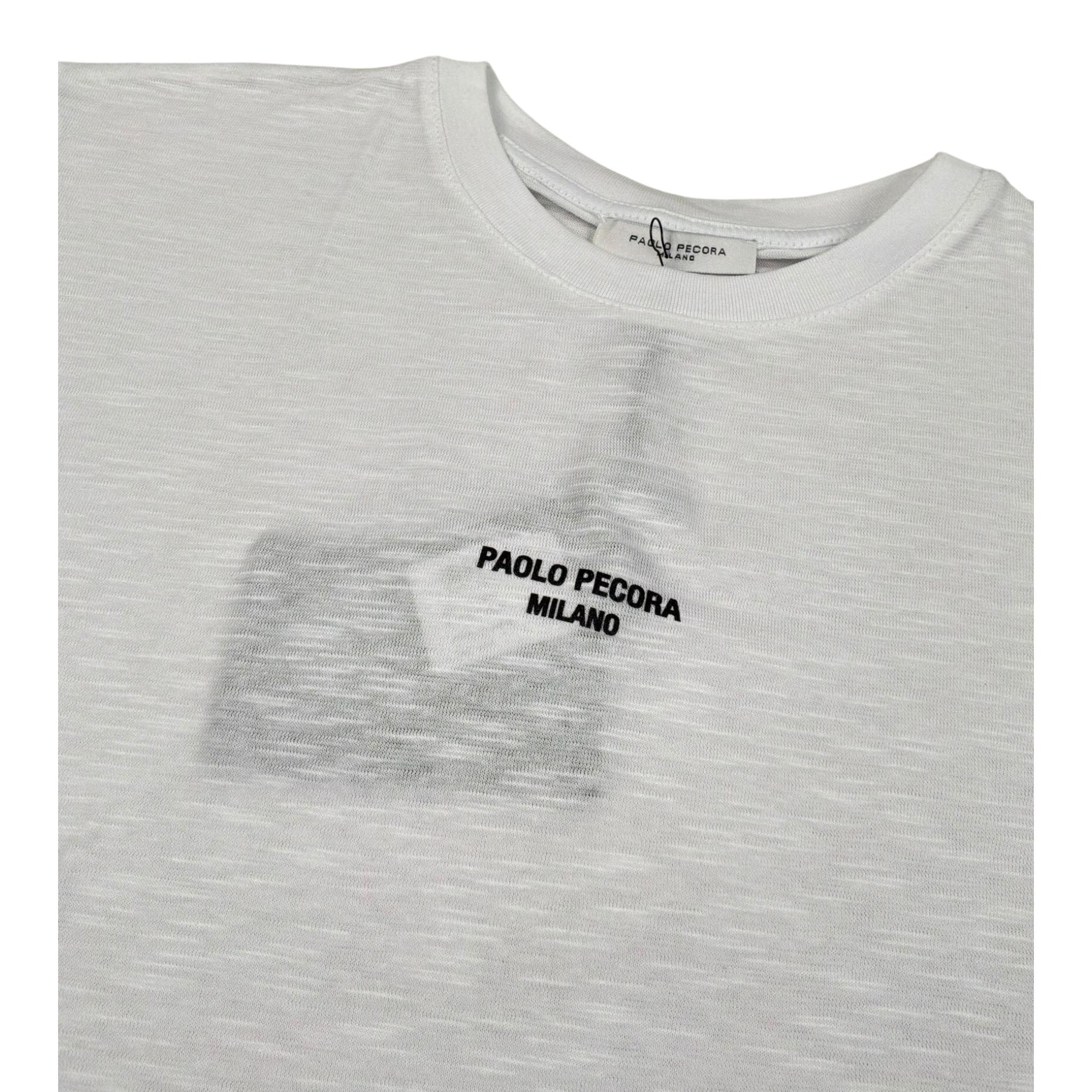 Paolo Pecora T-Shirt Girocollo Tinta Unita per Bambino PP3367 BIANCO PAOLO PECORA 