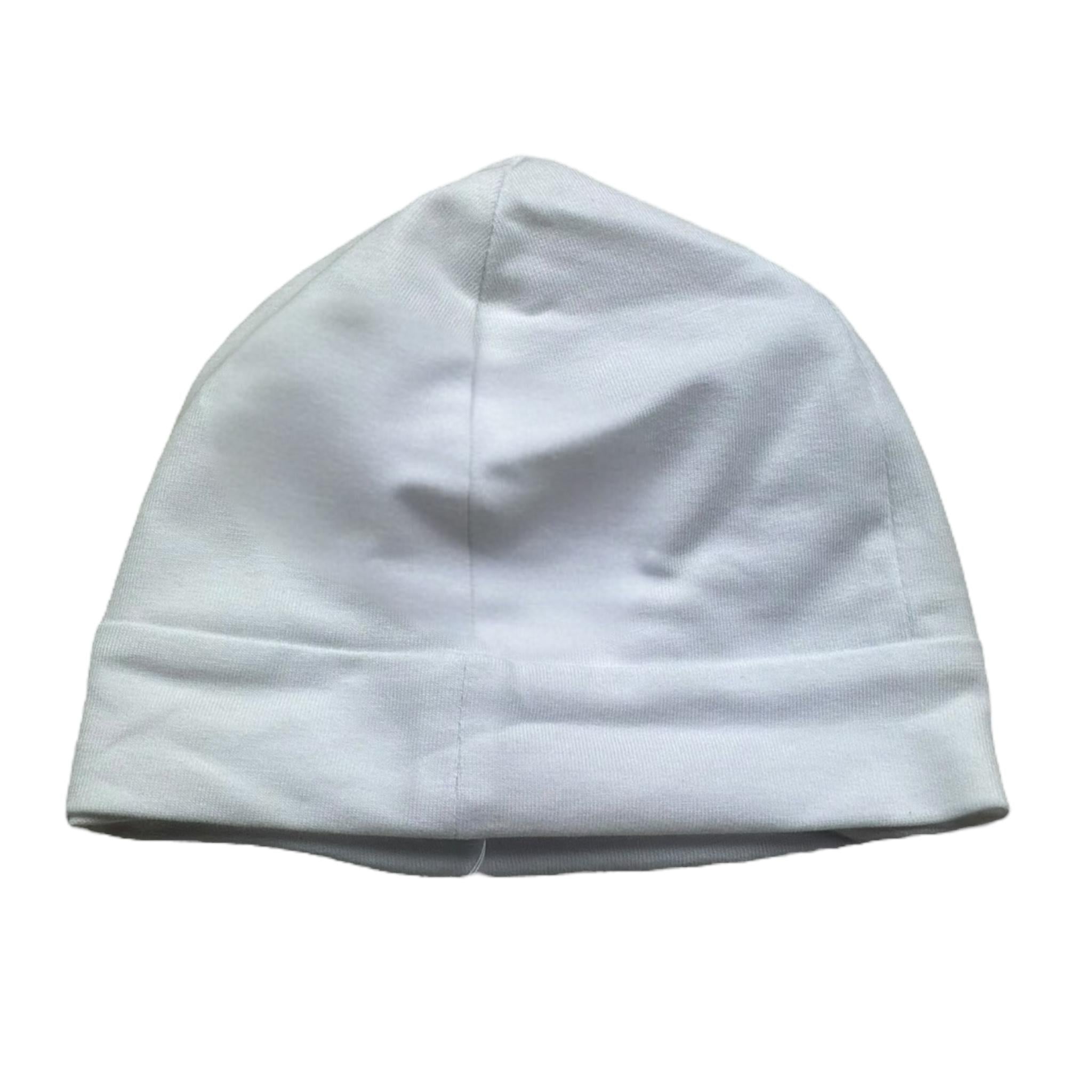 I Delfi Cappello Tinta Unita con Bottone per Neonato 25P5314 BIANCO I DELFI 