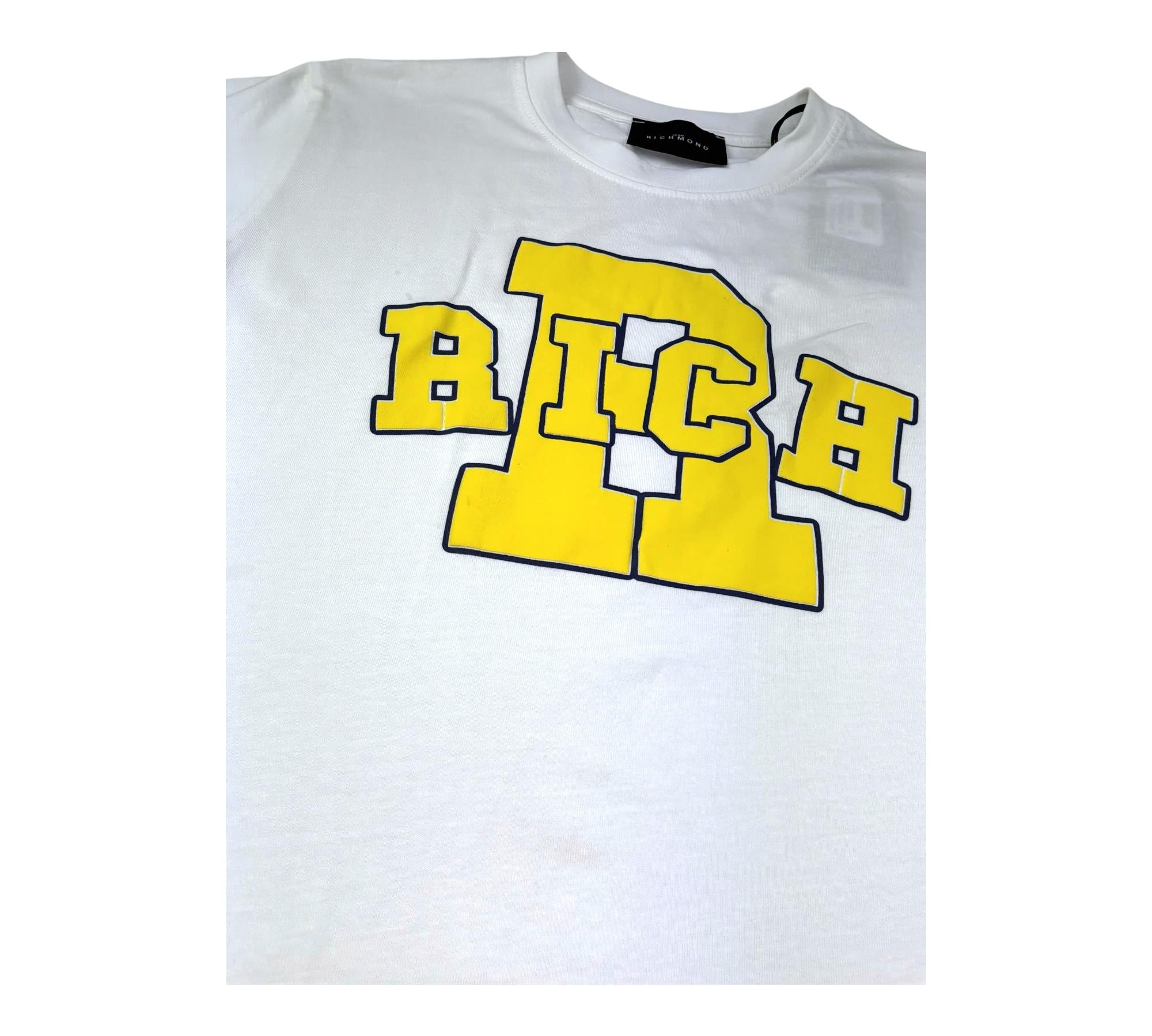 John Richmond Completo 2 Pezzi T-Shirt-Bermuda Bicolore per Bambino RBP26019CJ BIANCO/GIALLO JOHN RICHMOND 