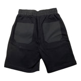 Patriot Bermuda Tinta Unita Con Elastico In Vita Nero Per Bambino