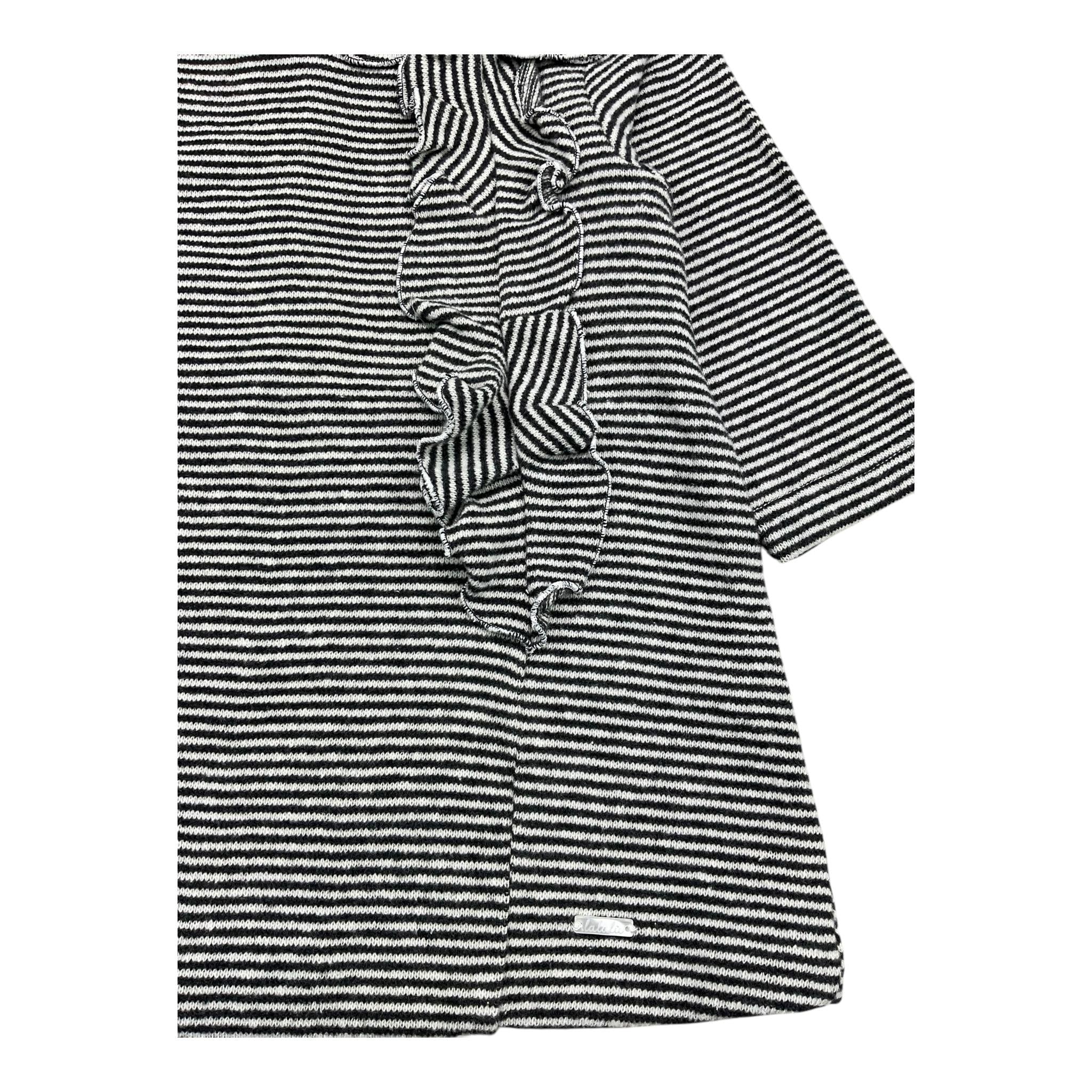 LALALU' abito manica lunga fantasia a righe Nero per Bambina VML08N NERO LALALU' 