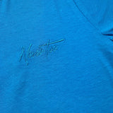 Never Too T-Shirt Girocollo Tinta Unita con Bottoni per Bambino NT1573R COBALTO NEVER TOO 