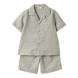 Il Gufo Completo 2 Pezzi Camicia-Bermuda per Bambino P25DP485L6006 GRIGIO IL GUFO 