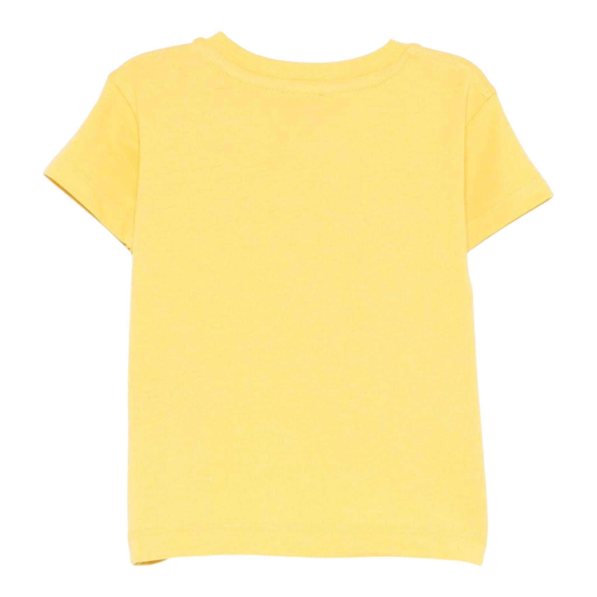 Trussardi T-Shirt Tinta Unita con Stampa per Neonato TIP25020TSX GIALLO TRUSSARDI 