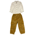 BARCELLINO completo 2 pezzi camicia-pantalone Bianco/giallo per Neonato 115912 BIANCO/GIALLO BARCELLINO 