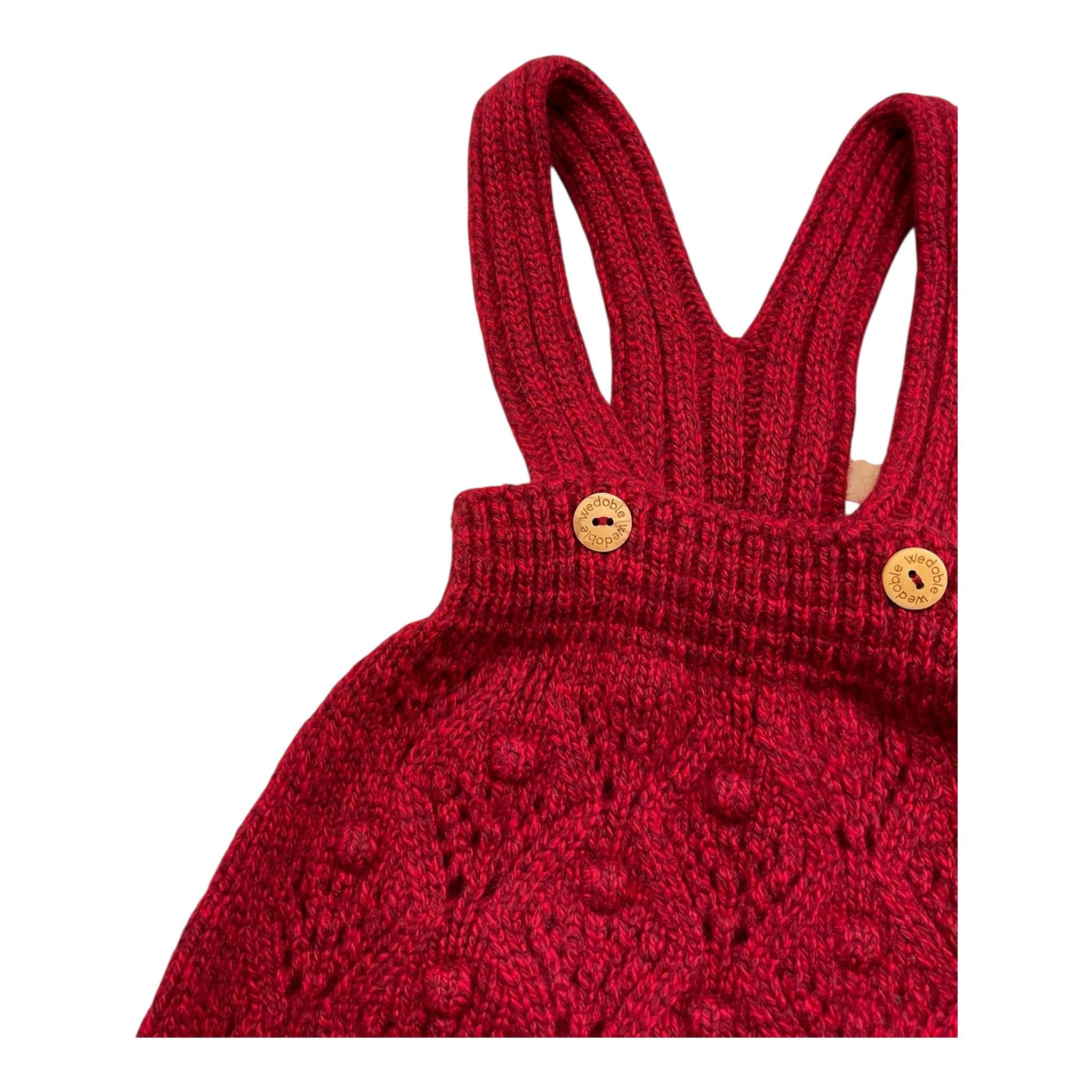 WEDOBLE pagliaccetto tinta unita cn bretelle Rosso per Neonata I2410305 ROSSO WEDOBLE 