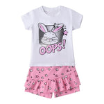 Sarabanda Completo 2 Pezzi T-Shirt-Short  per Neonata 0B2533N BIANCO SARABANDA 