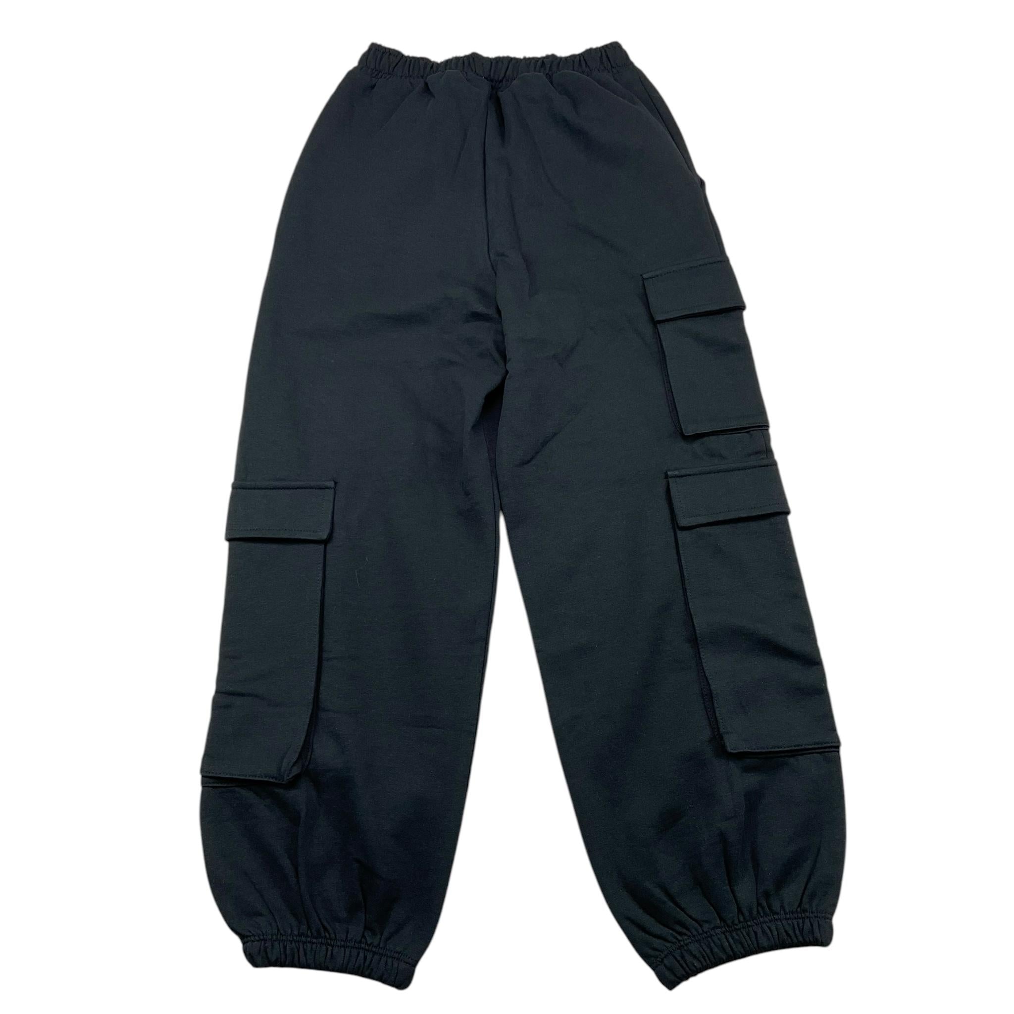 NAME.IT pantalone tuta tinta unita con tasconi Nero per Bambino 13232596 NERO NAME.IT 