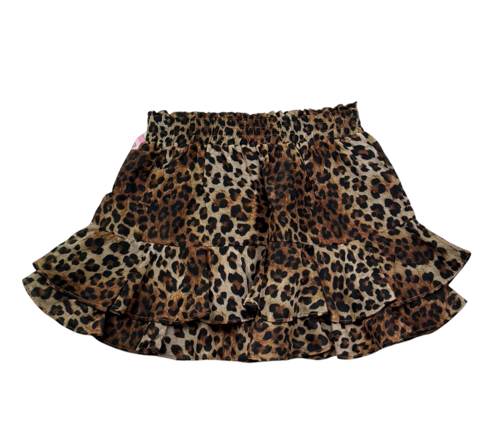 Saint Barth Gonna Stampa Fantasia Maculata per Bambina EIVISSAJR MARRONE SAINT BARTH 