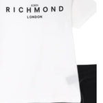 John Richmond Completo 2 Pezzi T-Shirt-Bermuda Bicolore per Neonato RBP25008CJXN BIANCO/NERO JOHN RICHMOND 