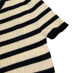 Replay T-Shirt Bicolore In Filo con Fantasia A Righe per Bambina SG5060 BLU/PANNA REPLAY 