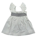 Please Camicia Giromanica Tinta Unita per Bambina CC00300G71J BIANCO PLEASE 