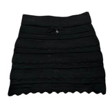 Elisabetta Franchi Gonna Tinta Unita con Ricami per Bambina EFCM015 NERO ELISABETTA FRANCHI 