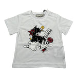 I'M Brian T-Shirt Girocollo Tinta Unita con Stampa per Neonato TSICE5107BXX BIANCO I'M BRIAN 