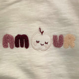 YATSI BABY completo 2pz pantalone-felpa tinta unita con stampa Panna per Neonata 24441510 PANNA YATSI BABY 