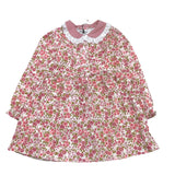 SAINT BARTH abito tinta unita con colletto e stampa fiori Panna per Bambina VTT001 PANNA SAINT BARTH 