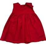 Le Bebe Abito Giromanica Tinta Unita con Fiocco per Neonata LBG0916 ROSSO LE BEBE 