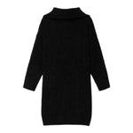 GUESS abito manica lunga tinta unita collo alto Nero per Bambina J4BK20Z3FT0 NERO GUESS 