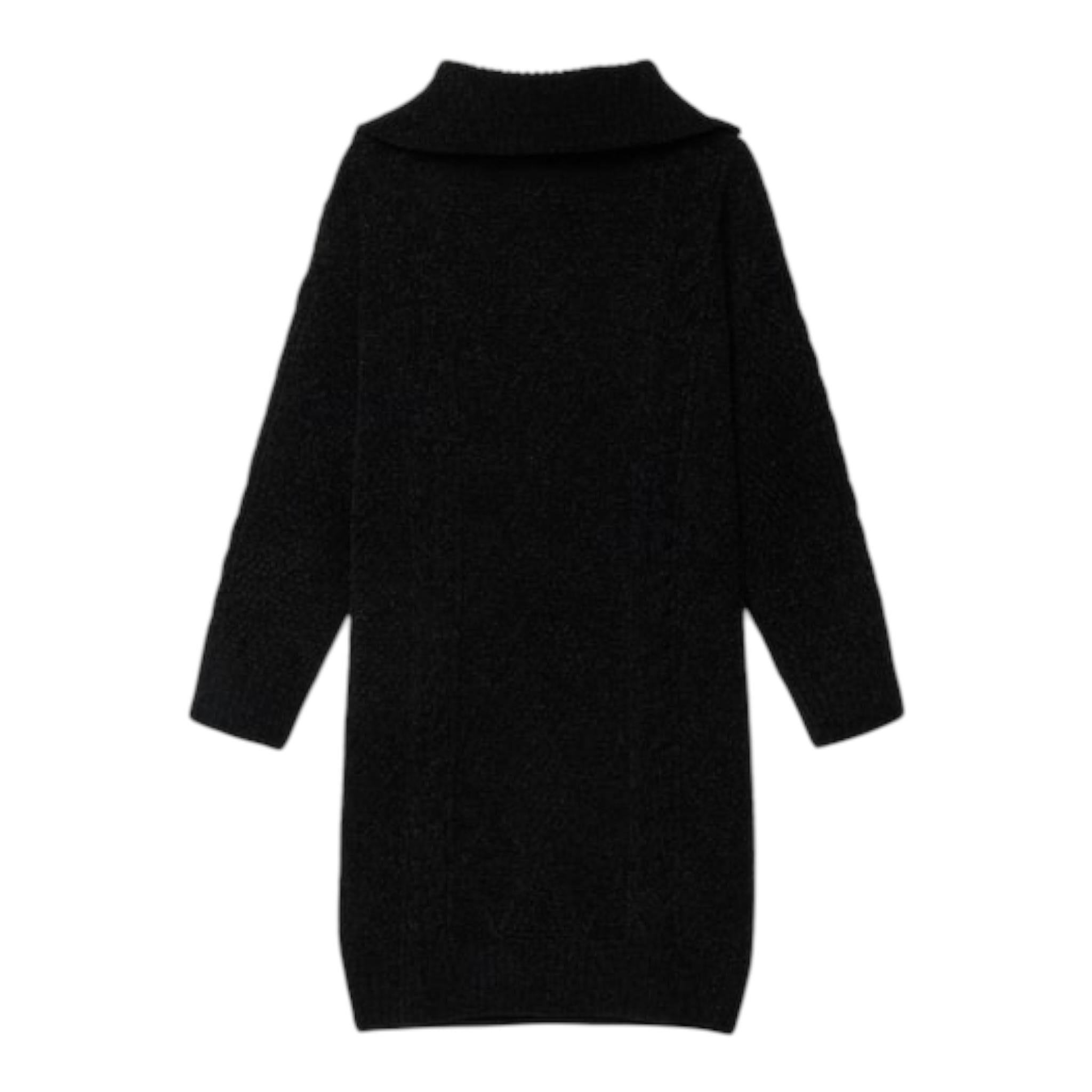 GUESS abito manica lunga tinta unita collo alto Nero per Bambina J4BK20Z3FT0 NERO GUESS 