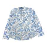 Please Camicia Tinta Unita Manica Lunga con Fantasia Bianco per Bambino
