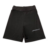 Hinnominate Einfarbige Radsport-Leggings mit schwarzem Logo-Print für Mädchen