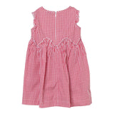 Il Gufo Abito Giromanica Fantasia A Quadretti per Bambina P24VA312C3148 ROSSO IL GUFO 