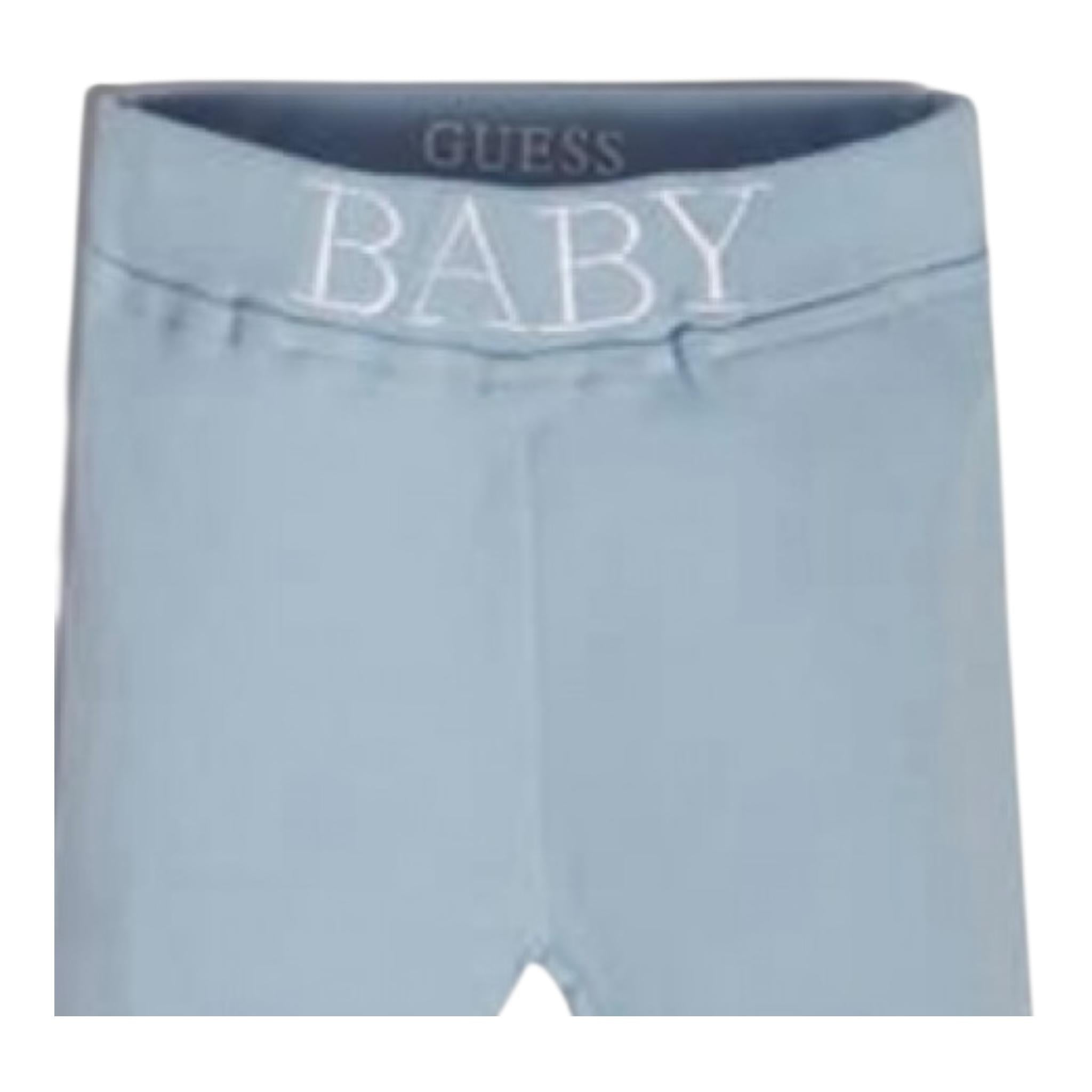 Guess Completo 2 Pezzi Body-Pantalone Tinta Unita per Neonato H2RW03J1311M AZZURRO GUESS 