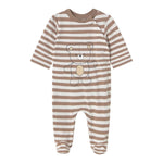 Mayoral Tutina Manica Lunga Fantasia A Righe per Neonato 1709 BIANCO/BEIGE MAYORAL 