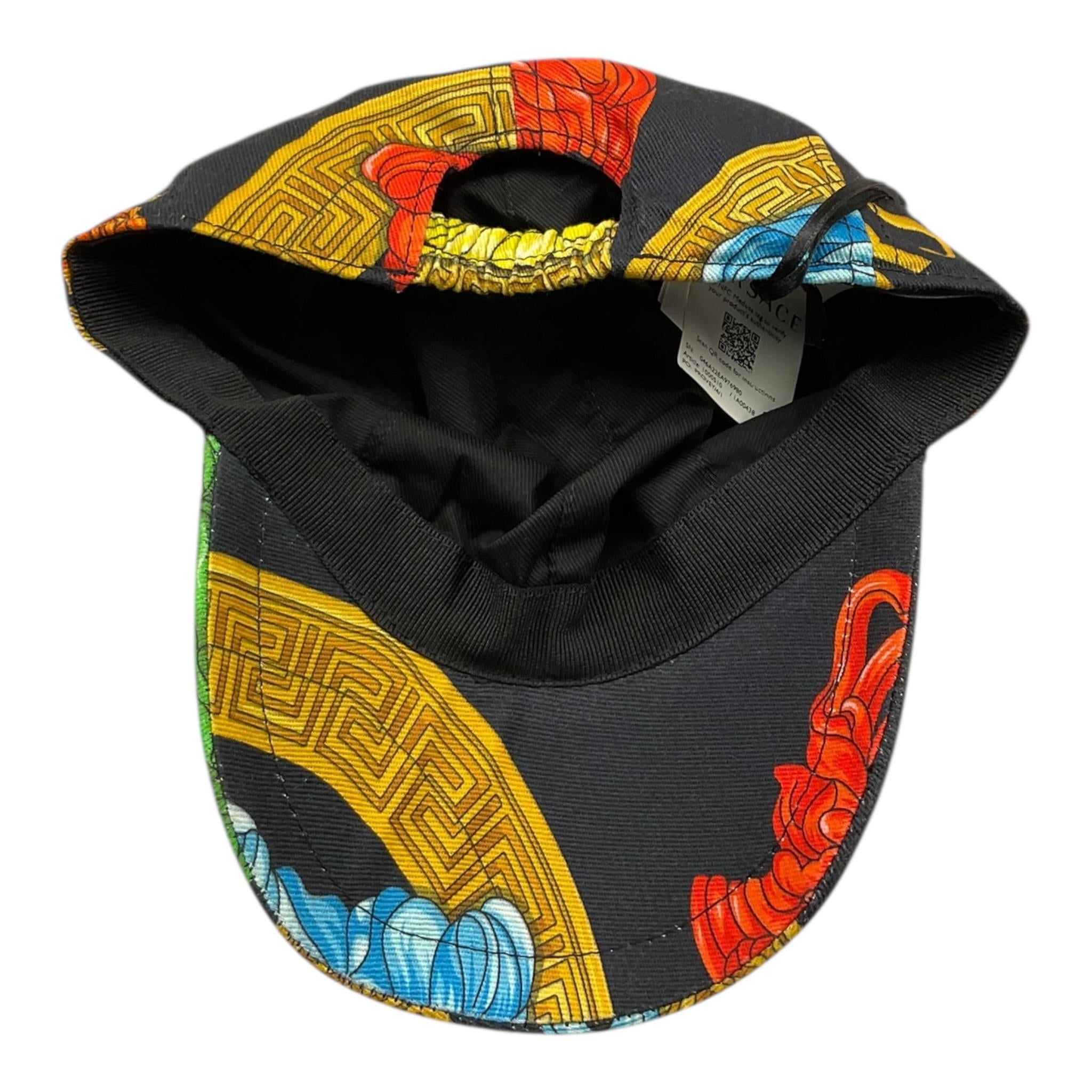 VERSACE berretto stampa fantasia Nero per Bambino 1000510 NERO VERSACE 