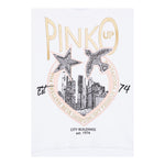 PINKO felpa girocollo tinta unita con stampa Bianco per Bambina F4PIJGSW218X BIANCO PINKO 