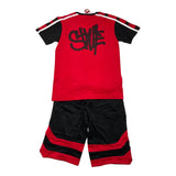Yours Completo T-Shirt-Bermuda Rosso Per Bambino