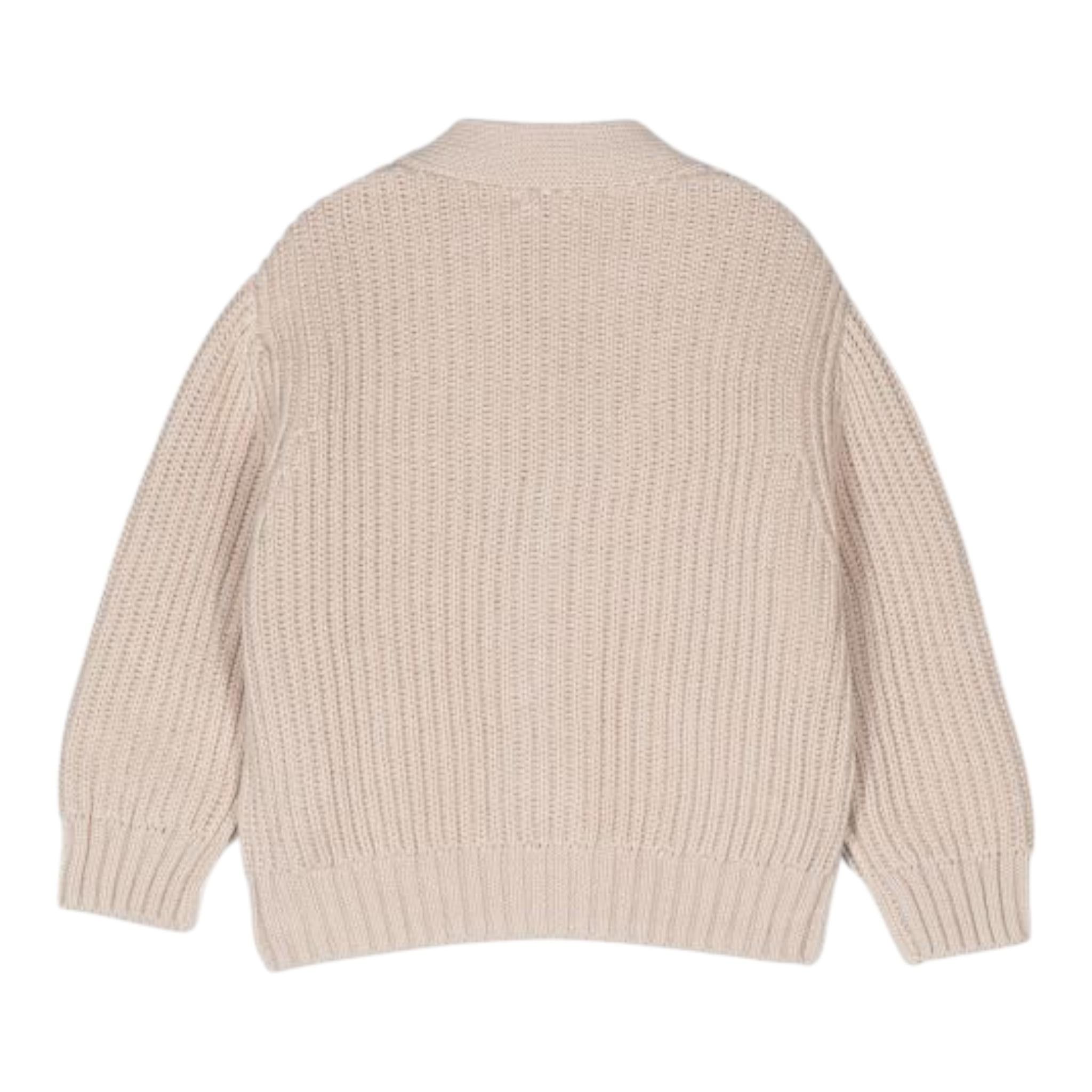 IL GUFO cardigan tinta unita con bottoni Sabbia per Neonato A24GF434EM109 SABBIA IL GUFO 