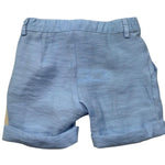 Le Bebe Bermuda Tinta Unita con Girovita Regolabile per Neonato LBB5382 AZZURRO LE BEBE 