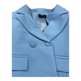 Petit Posh Giacca Crop Tinta Unita per Bambina GFBS25030GC AZZURRO POLVERE PETIT POSH 