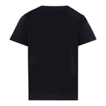 Balmain T-Shirt Girocollo Tinta Unita con Stampa per Bambino BT8P41X NERO BALMAIN 
