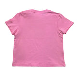 Saint Barth T-Shirt Girocollo Tinta Unita con Stampa per Neonata ELLY001033 ROSA SAINT BARTH 