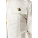 Elisabetta Franchi Giubbino Tinta Unita con Zip E Cappuccio per Bambina EFGB126 AVORIO ELISABETTA FRANCHI 