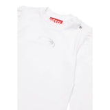 Diesel Shirt Girocollo Tinta Unita con Stampa per Neonato K00563 BIANCO DIESEL 